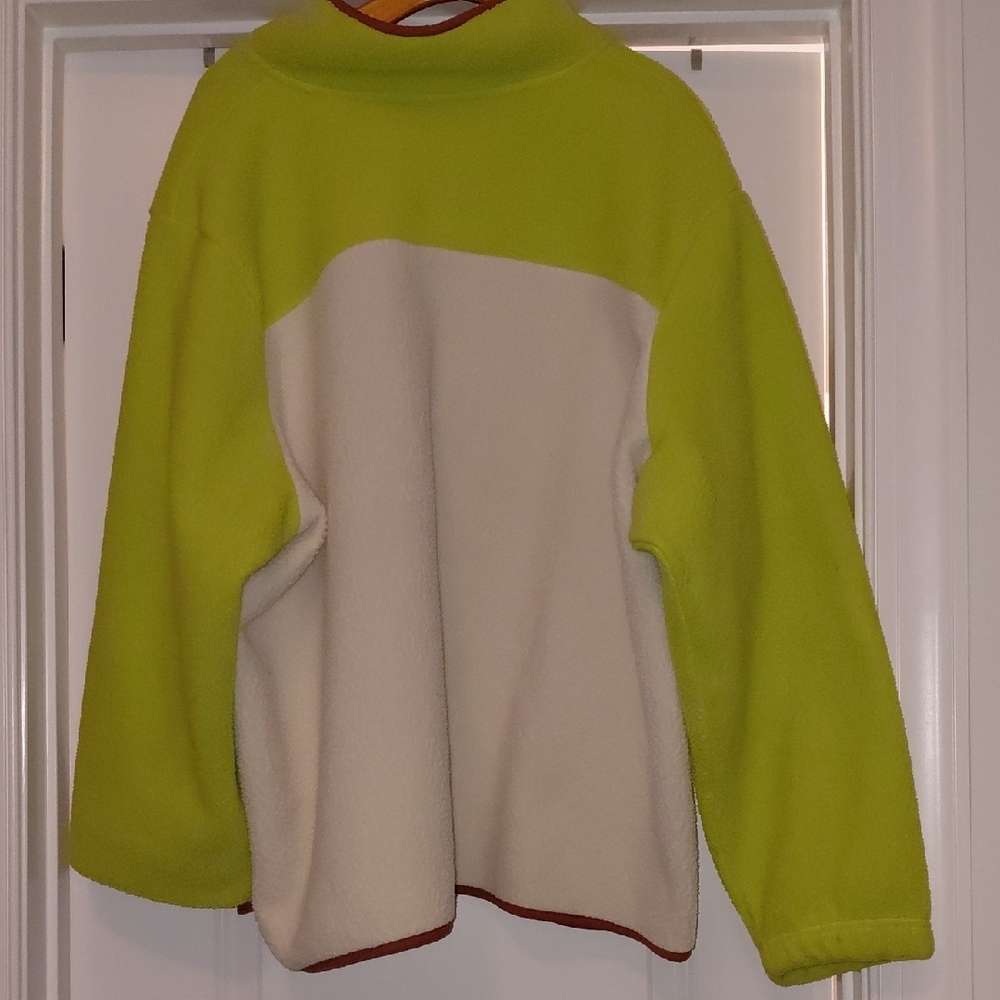 NWOT Tek Gear Olive and Cream Fleece Pullover - Picture 3 of 3